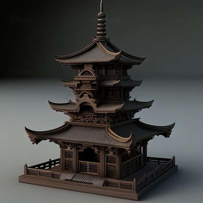 3D model Pagoda (STL)